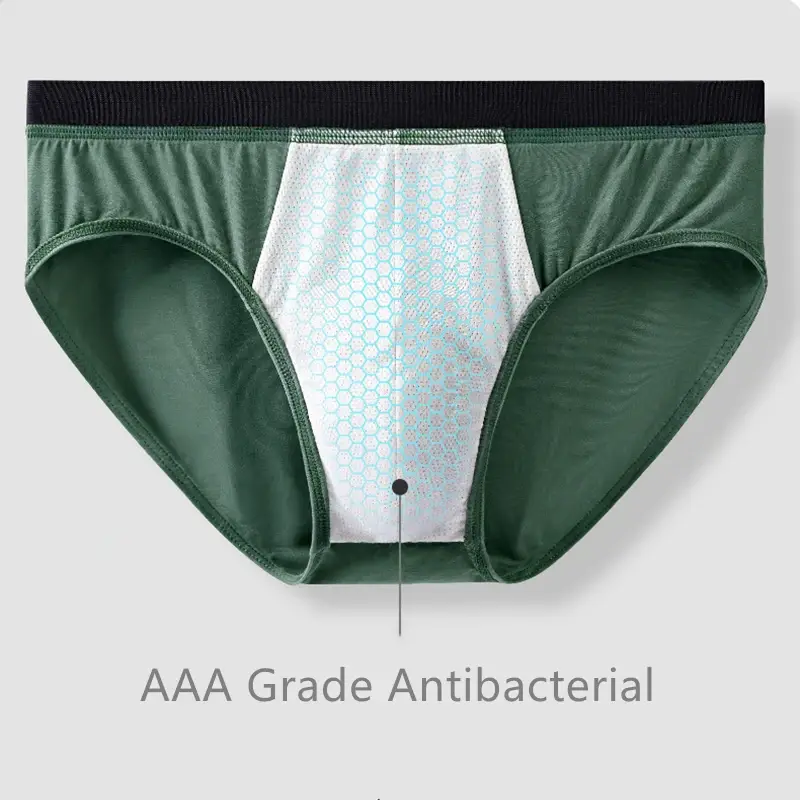 Men's Briefs Soft 60S Modal Male Panties Cozy Elastic Male Underpants Shorts 7A Grade Antibacterial Crotch Mens Sexy Underwear — image 5