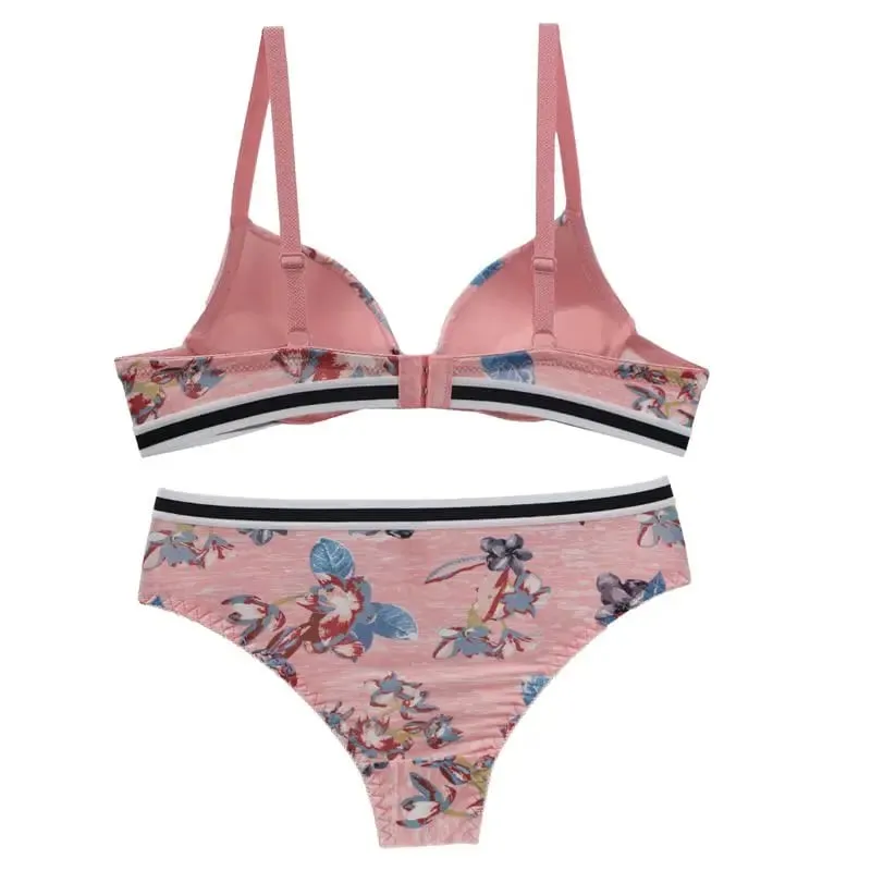 DaiNaFang 2 Pieces BCDE Cup Bras Set Push Up Underwear Sets Womens Embroidery Bralette Underwire Breathable Lady Lingerie — image 6