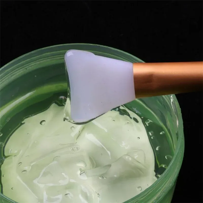 1db Professzionális sminkecsetek Arcmaszk Ecset Szilikon Gél DIY Cosmetic Beauty Tools Alapozó ecset Arc iszap Keverő Smink — image 5