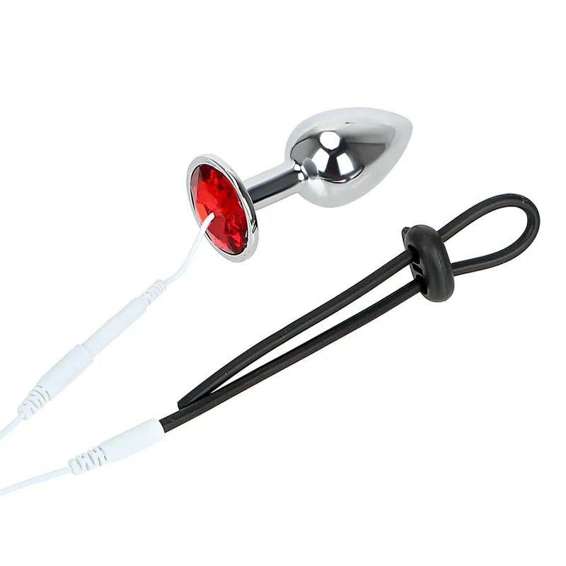 Electric Shock Penis Ring Anal Plug For Men Cock Exerciser Butt Dilator Women Nipple Clamps Medical Stimulator Sex Toys Adult 18 — image 5