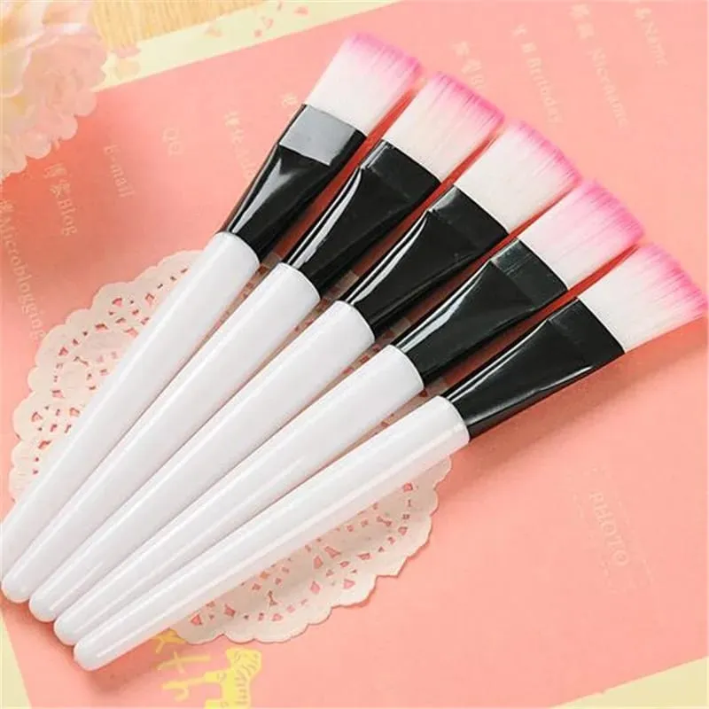5PCS Soft Cosmetic Makeup Brush DIY Mask Brushes Foundation Skin Face Care Tool Acrylic-Handle Gel Cosmetic Beauty Tools — image 2