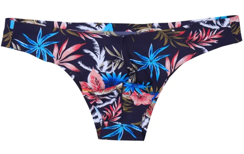 4pcs Men Sexy Style Smooth Soft Printed Underwear Men's Thin Underpants Man Low Waist Bikini Ice Silk Briefs Seamless 00817 — image 13