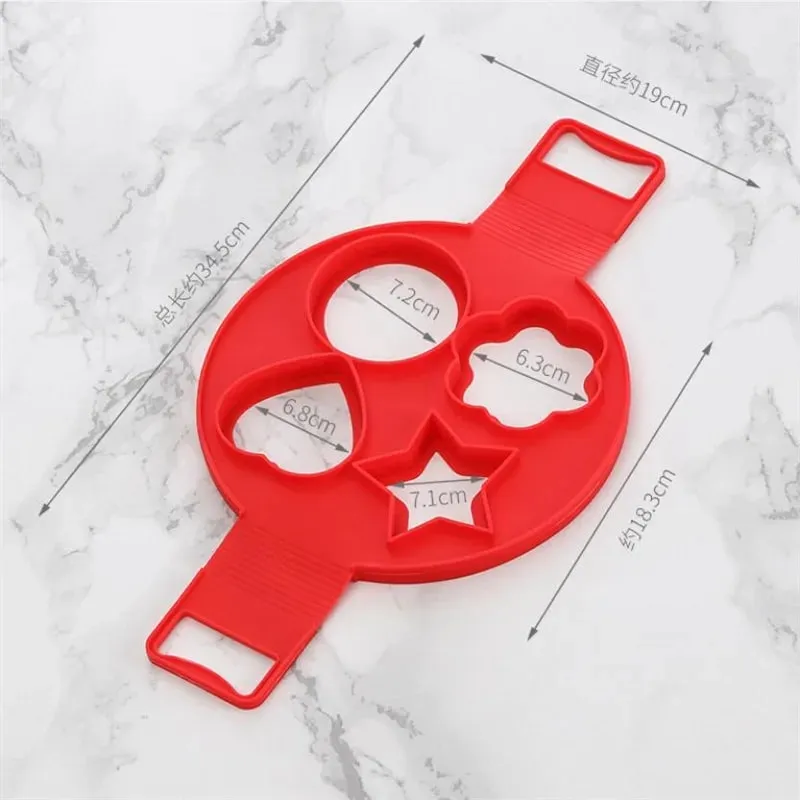 Pancake Egg Ring Maker Nonstick Cooking Tool Round Heart Pancake Maker Egg Cooker Pan Flip Eggs Mold Kitchen Baking Accessories — image 14