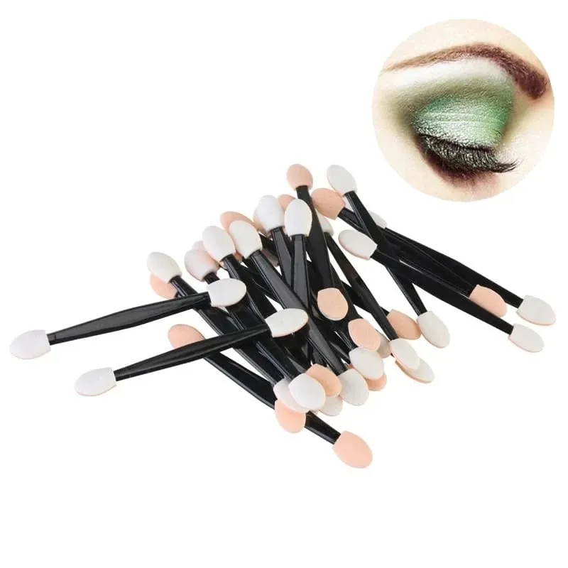 5/30/50/100Pcs Professional Sponge Stick Eye Shadow Applicator Cosmetic Brushes Double-head Eyeshadow Brush For Makeup Tools — image 6