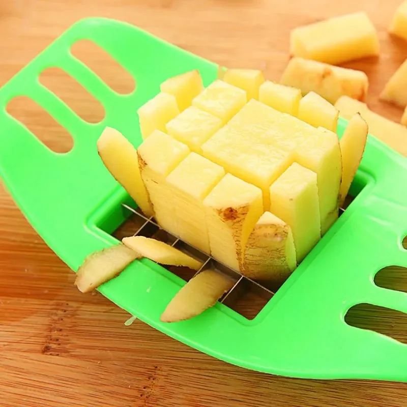 Stainless Steel Vegetable Potato Slicer Cutter Chopper Chips Making Tool Potato Cutting Fries Tool Kitchen Accessories E#CH — image 2