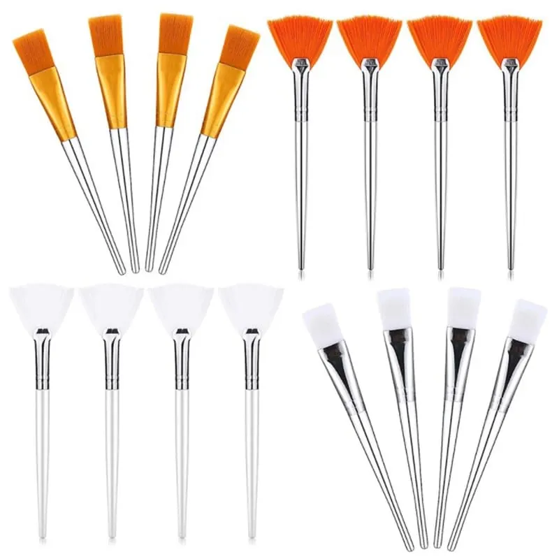 3/4Pcs Makeup Tools DIY Face Mask Brush Set Soft Applicator Brushes Includes Soft Fan Facial Brushes Acid Applicator Brush — image 1