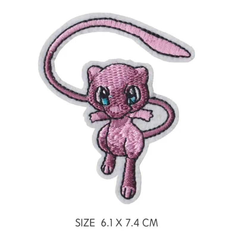 HOT 40 Style Snorlax Iron On Patch Embroidered Clothes Patches Cartoon for Clothing Kid Umbreon Cloth Stickers Garment Appliqués — image 6