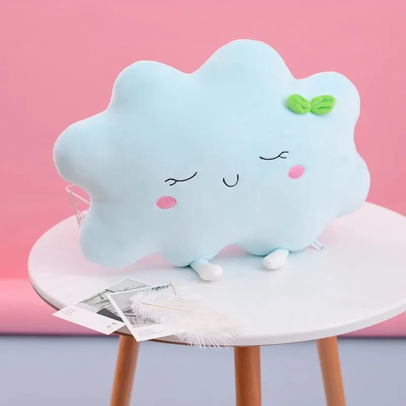 Cute Sun Cloud Plush Pillow Stuffed Soft Creative Plush Sun Cloud Toy Car Pillow Home Decor Toys