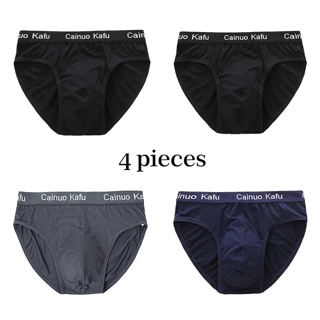 4Pcs Men Briefs Mens Summer Underwear Large Size L-5XL Elasticity Underwear Male Comfortable Panties Sexy Male Shorts Briefs Hot — image 28