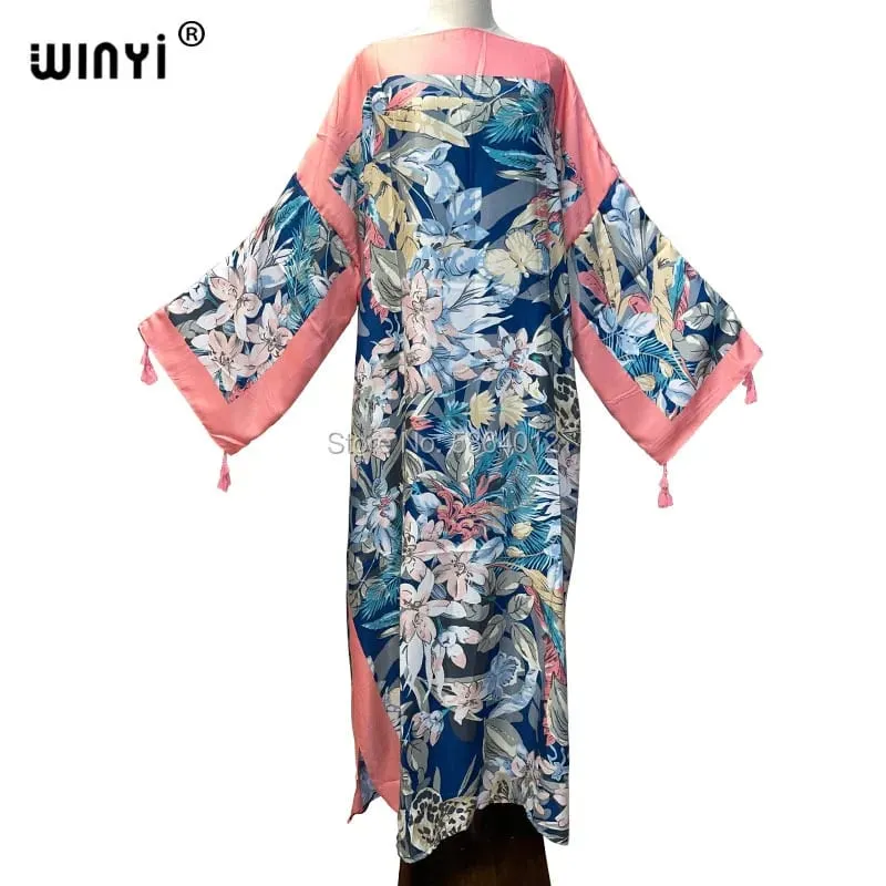 Cotton Robe Femme Hiver Платье Elegant Long Sleeve Мусульманские Комплекты Splicing Stripe Print Female Dresses Vestdios Abaya — image 41