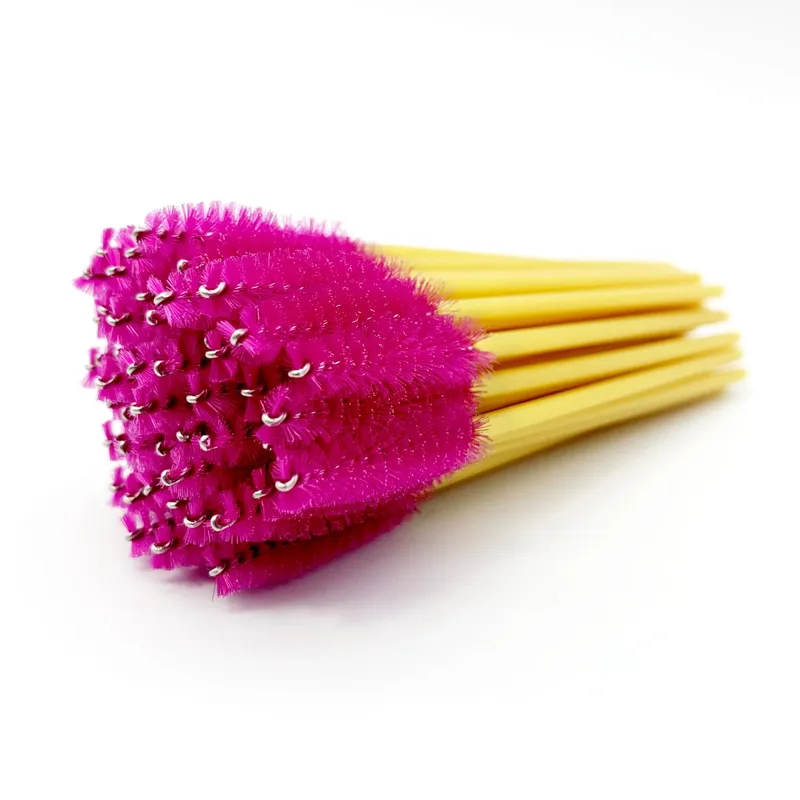 50pcs Cosmetic Eyelash Brush Disposable Eyebrow Brush Mascara Wands Applicator Diamond Eyelash Extension Makeup Brushes — image 3