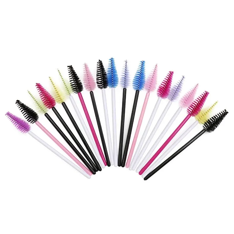 50pcs Eyelash Eyebrow Brush Water Drop Shape Nylon Eyelash Extension Applicator Lashes Makeup Brushes Beauty Tools Mascara Wand — image 5