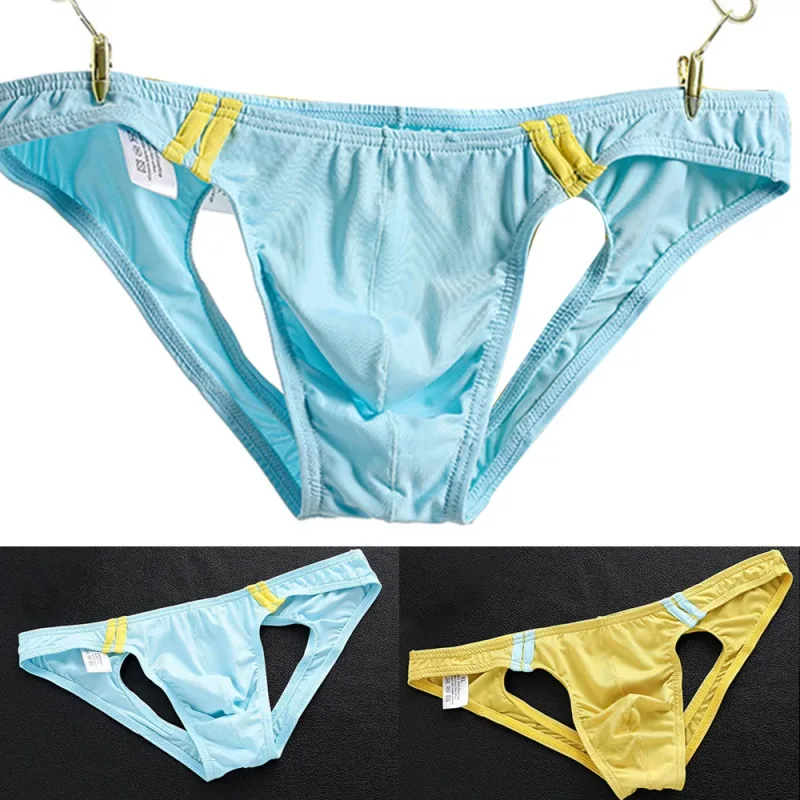Open Butt Underwear Men's T-Back G-String Briefs Jockstrap Panties Breathable Tangas Thong Lingerie Erotic Underpants — image 4