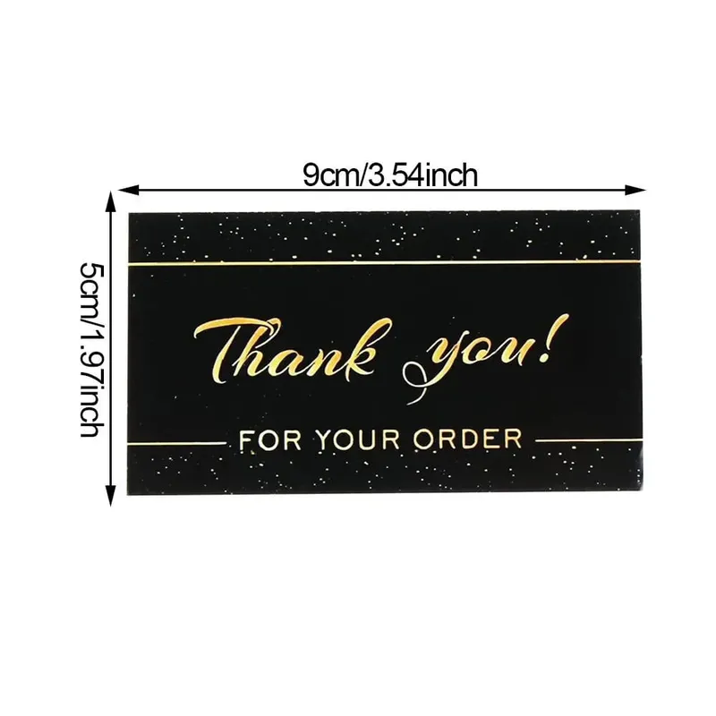 50PCS Thanks Greeting Cards Thank You Card For Supporting My Small Business Paper Seal Label Party Gift — image 6