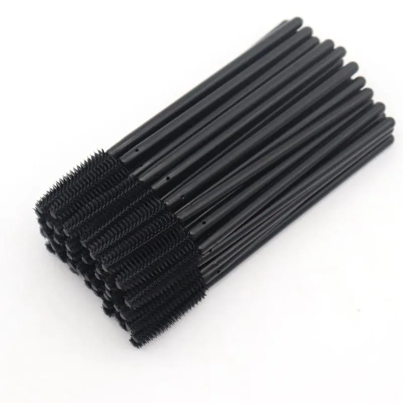 50 Pcs Disposable Silicone Eyelashes Brushes Applicator Eye Lash Mascara Wands Brush Eyelash Extension Women Makeup Tools