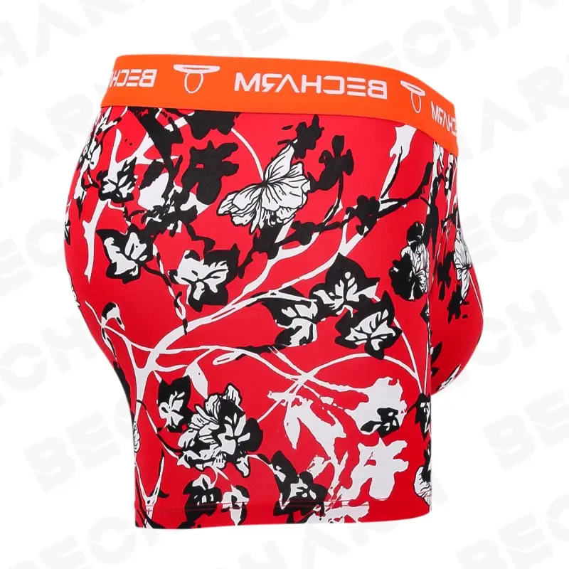 Becharm Men's Panties Boxers Shorts Solid Gray Large Size Set Men Underpants Male Briefs Boxer Man Sexy Clothing Short Homme Hot
