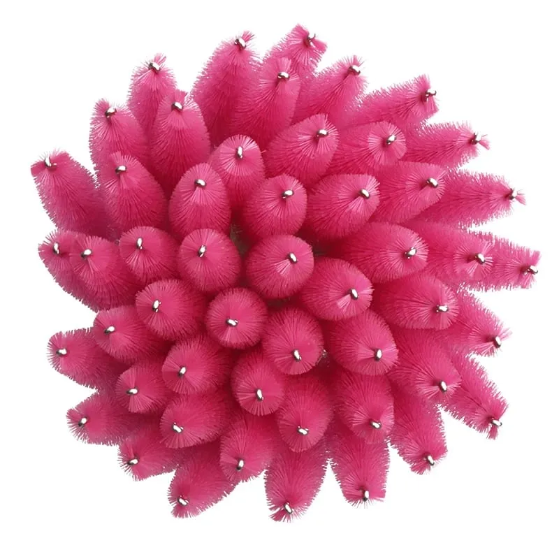 50pcs Shiny Disposable Eyelash Brush Applicator Wands Curler Mascara Eyebrow Makeup Tools Spoolers Comb Wands Spoolies Brushes — image 3