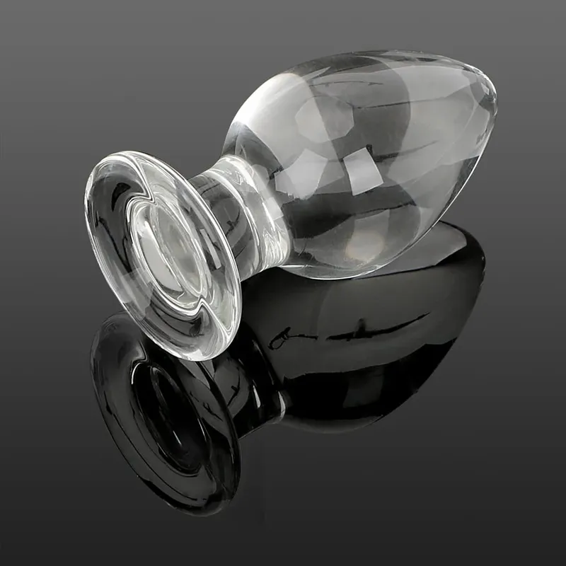 50mm Butt Dilator Anal Plug for Women Vaginal Expander Glass Big Dildos Female Masturbator Sex Toys Adults Games Erotic Products — image 4