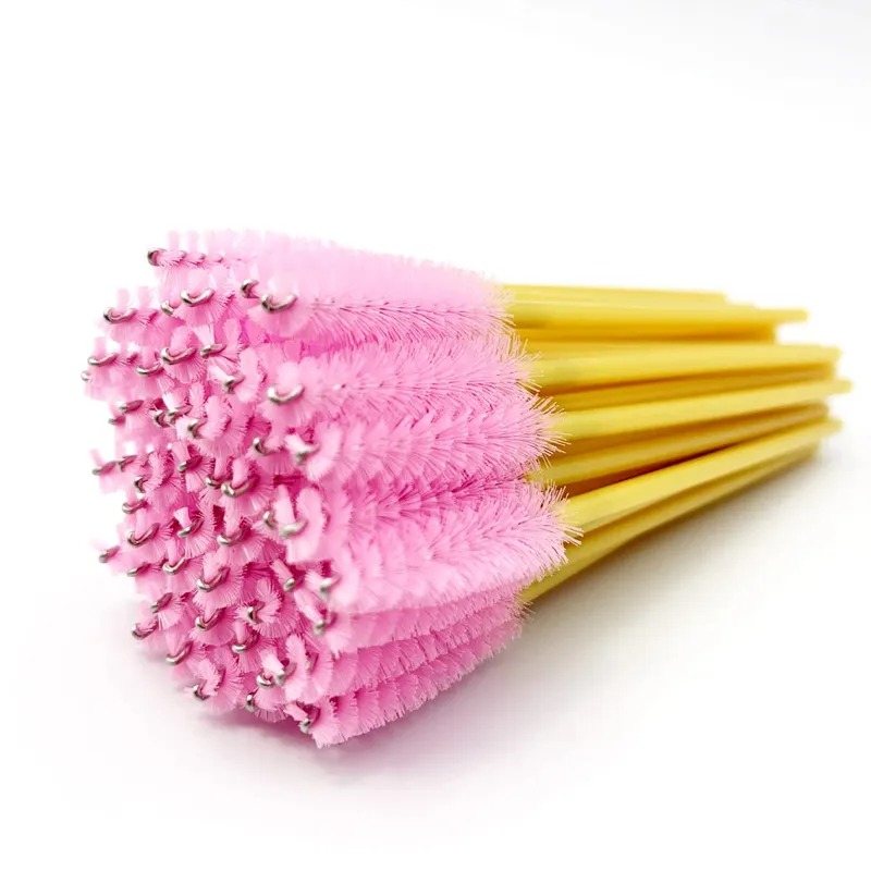 50pcs Cosmetic Eyelash Brush Disposable Eyebrow Brush Mascara Wands Applicator Diamond Eyelash Extension Makeup Brushes — image 9