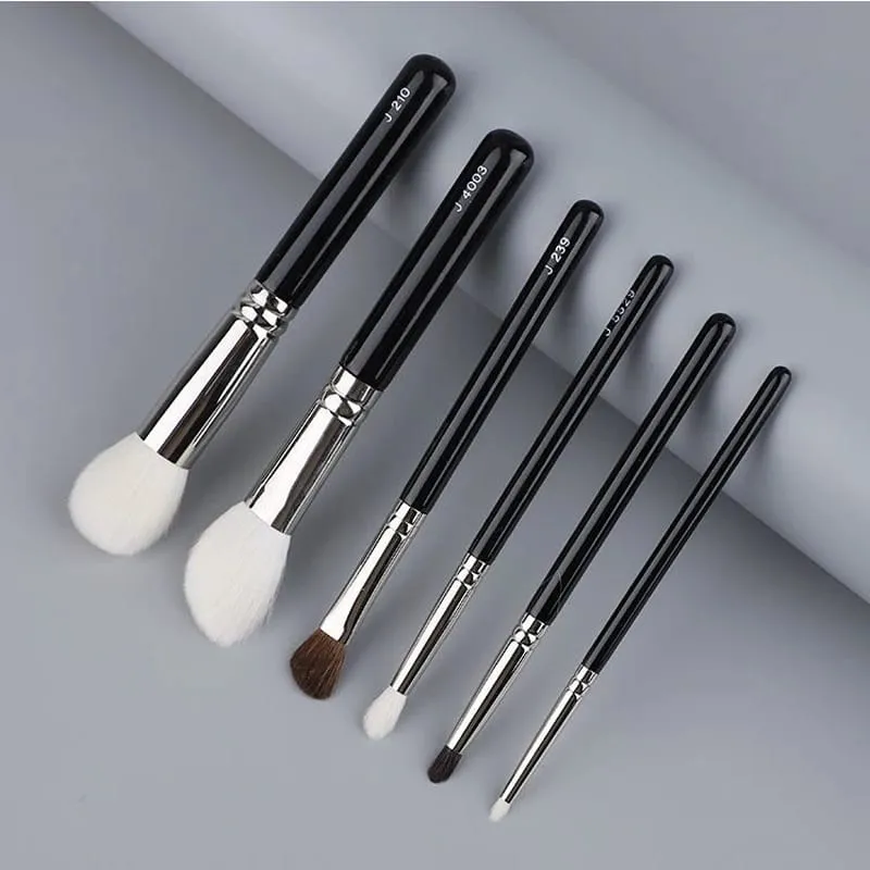 1pc Goat hair Round Blush Makeup brushes Angled sculpting Make up brush contour eyeshadow small smudge eye detail pointed shadow — image 2