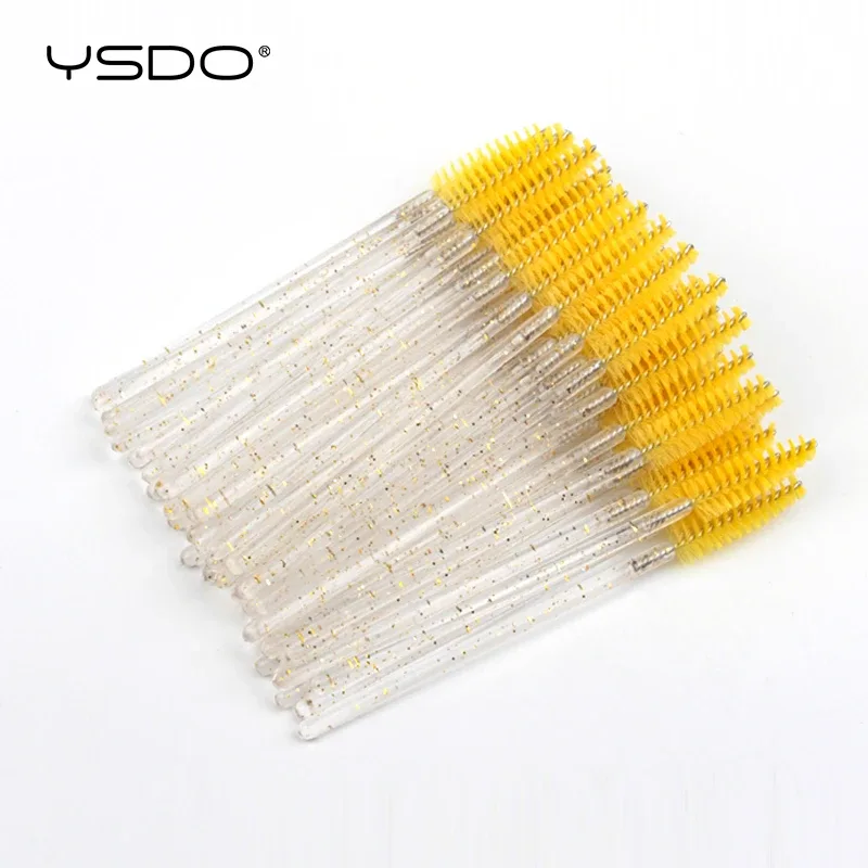 Good Quality 5/50 Pcs Crystal Eyelash Makeup Brushes Diamond Handle Mascara Wands Eyelash Extension Tools