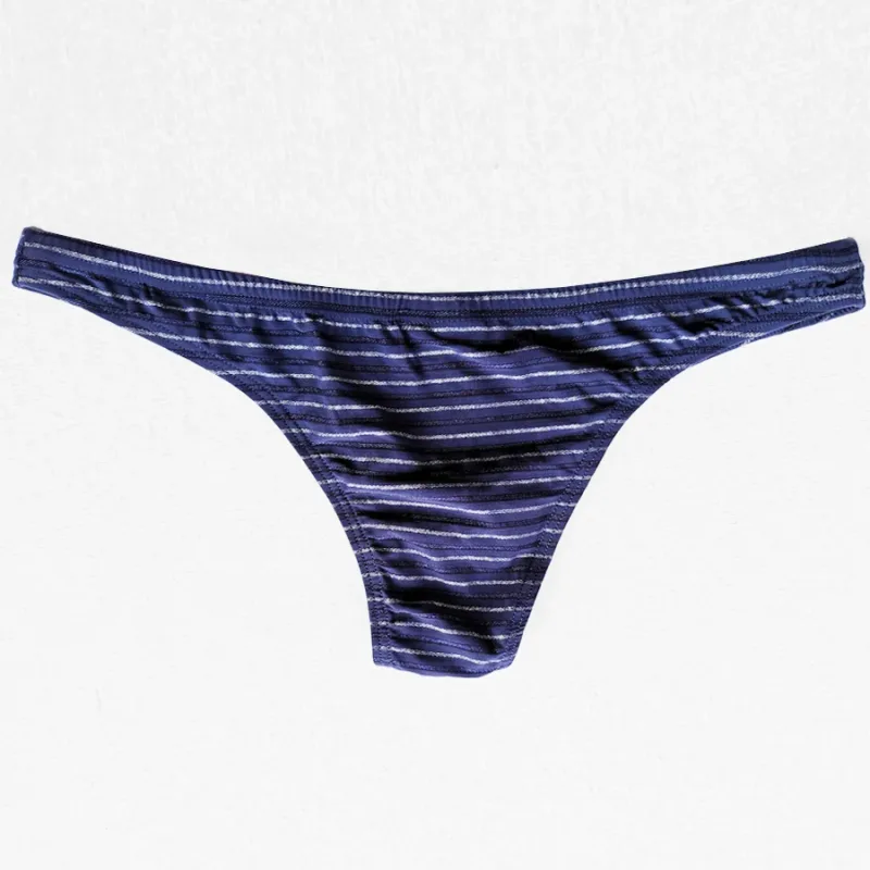 5 Men Sexy Briefs Stripe Bikini Breathable Soft Underwear Cucea Underpants Man Comfortable Gay Pants Cueca Male Panties C903-1 — image 5