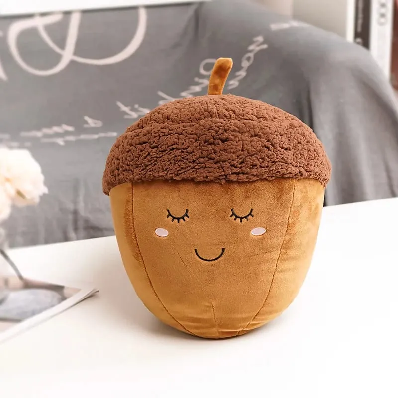 Cute Cloud Plush Pillow Stuffed Soft Creative Family Bread Poached Egg Chestnut Hermit Crab Toy Car Pillow Home Decor Kids Toys