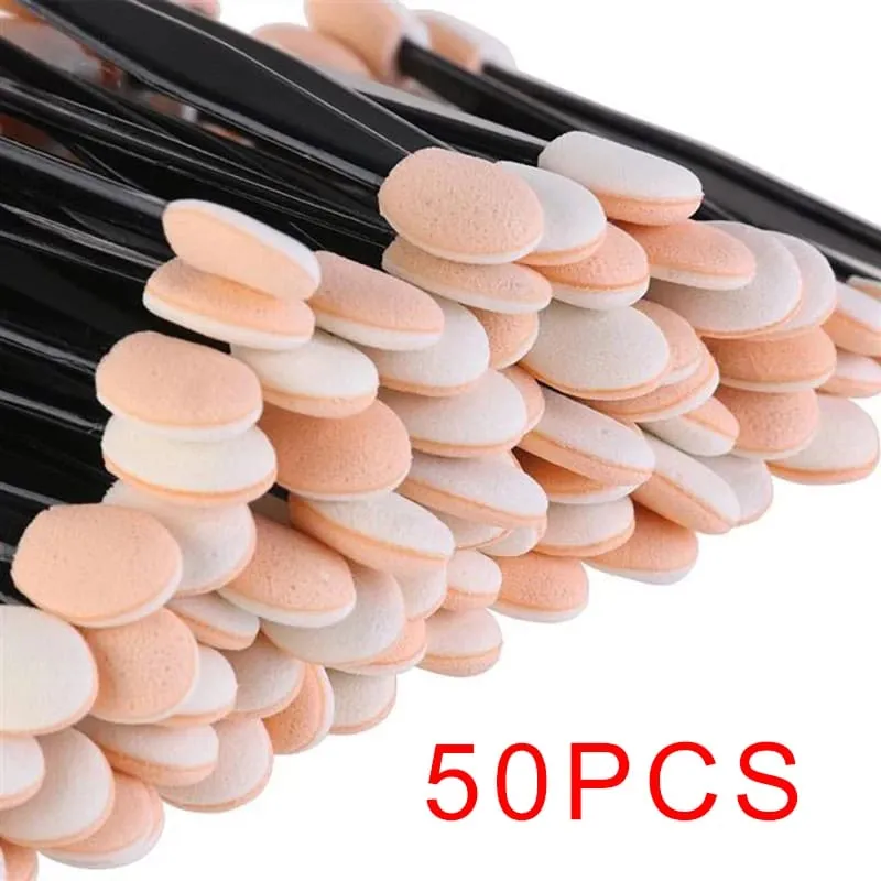 5/30/50/100Pcs Professional Sponge Stick Eye Shadow Applicator Cosmetic Brushes Double-head Eyeshadow Brush For Makeup Tools — image 9