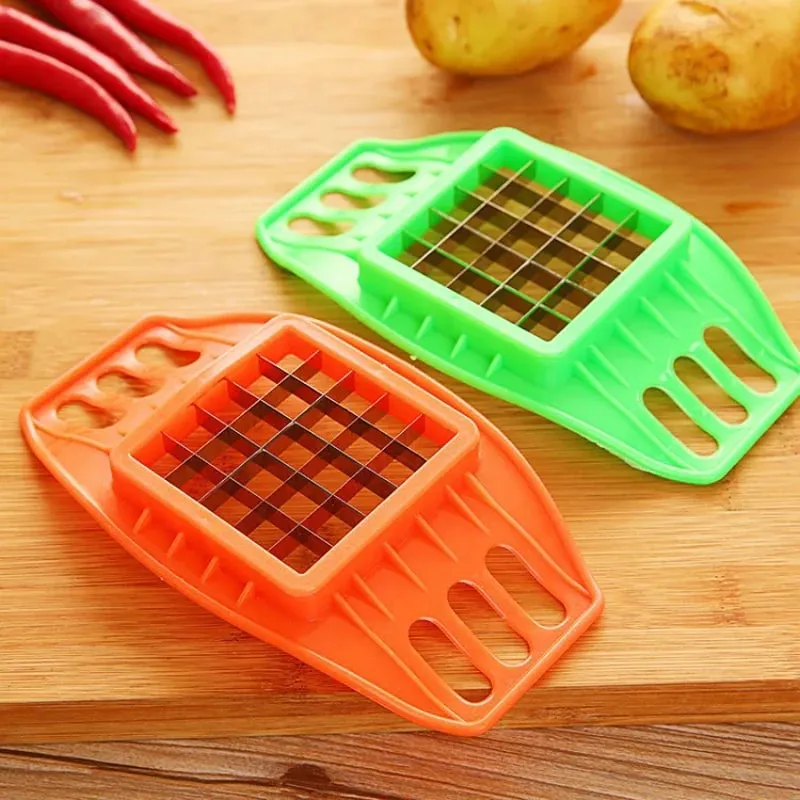 Stainless Steel Vegetable Potato Slicer Cutter Chopper Chips Making Tool Potato Cutting Fries Tool Kitchen Accessories E#CH — image 5