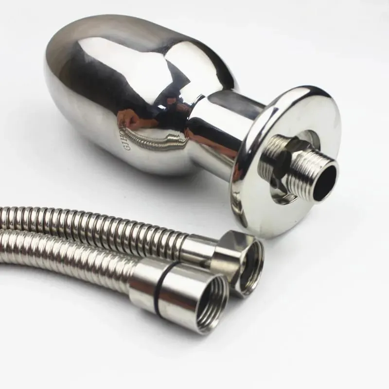 8 Sizes New Anus Enemator Stainless Steel Anal Dildo Plug Intestinal Cleaner with Shower Pipe Anal Sex Toys for Couples HH8-86 — image 6