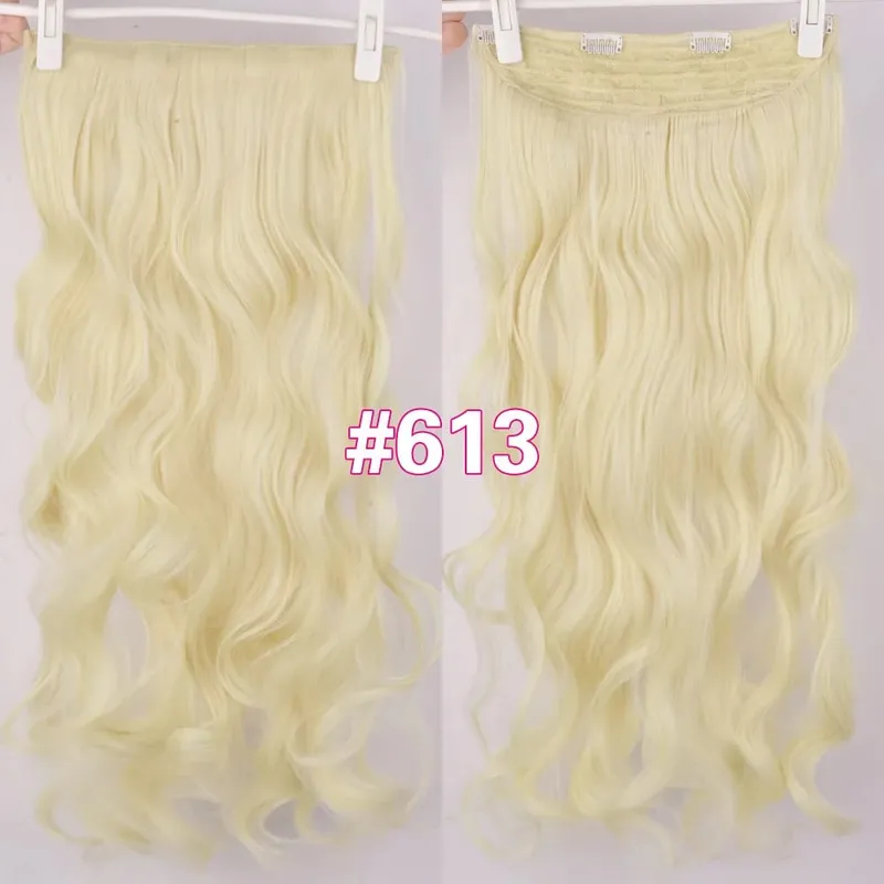 Silike Synthetic Body Wave Clip In Hair Extensions 32 inch 24inch Synthetic Heat Resistant Fiber Curly Clips Hair Extension