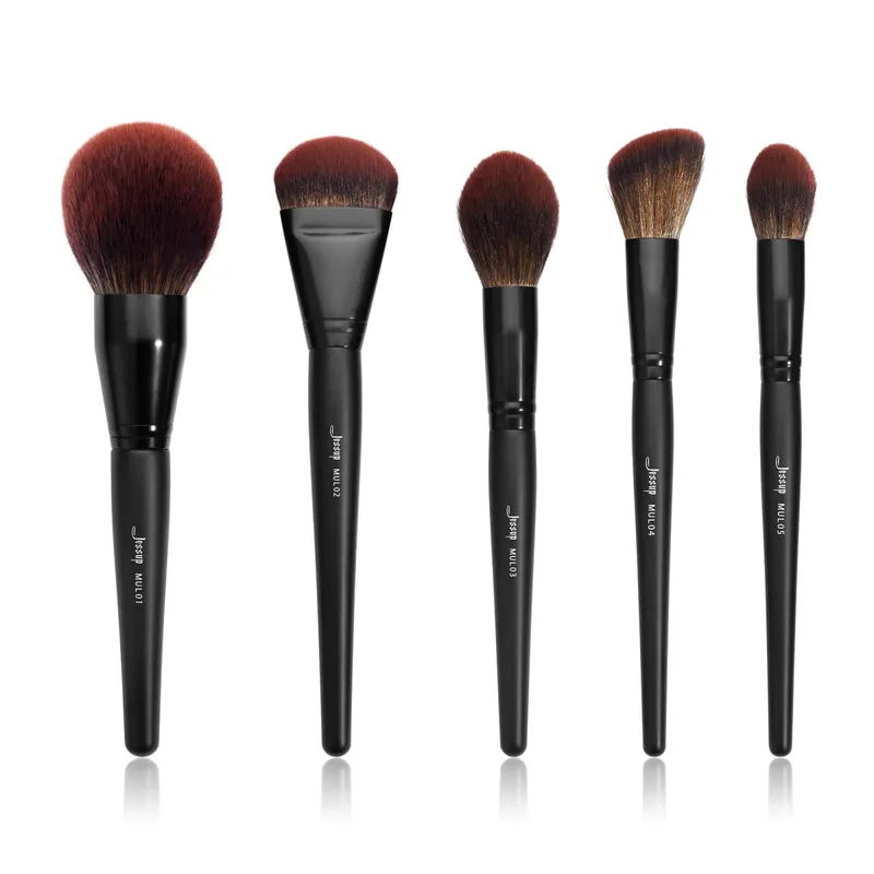 Jessup Makeup Brushes set 3-21pcs Premium Synthetic Big Powder Brush Foundation Concealer Eyeshadow Eyeliner Spoolie Wooden T271