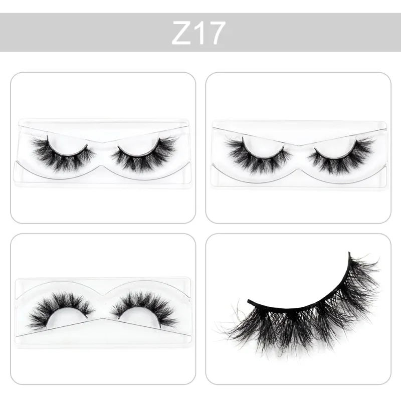 Makeup Lashes 3D Mink Eyelashes Wispy Volume False Lashes Dramatic Lash Natural Fuffy Lashes Full Finish Glamorous Eye — image 23