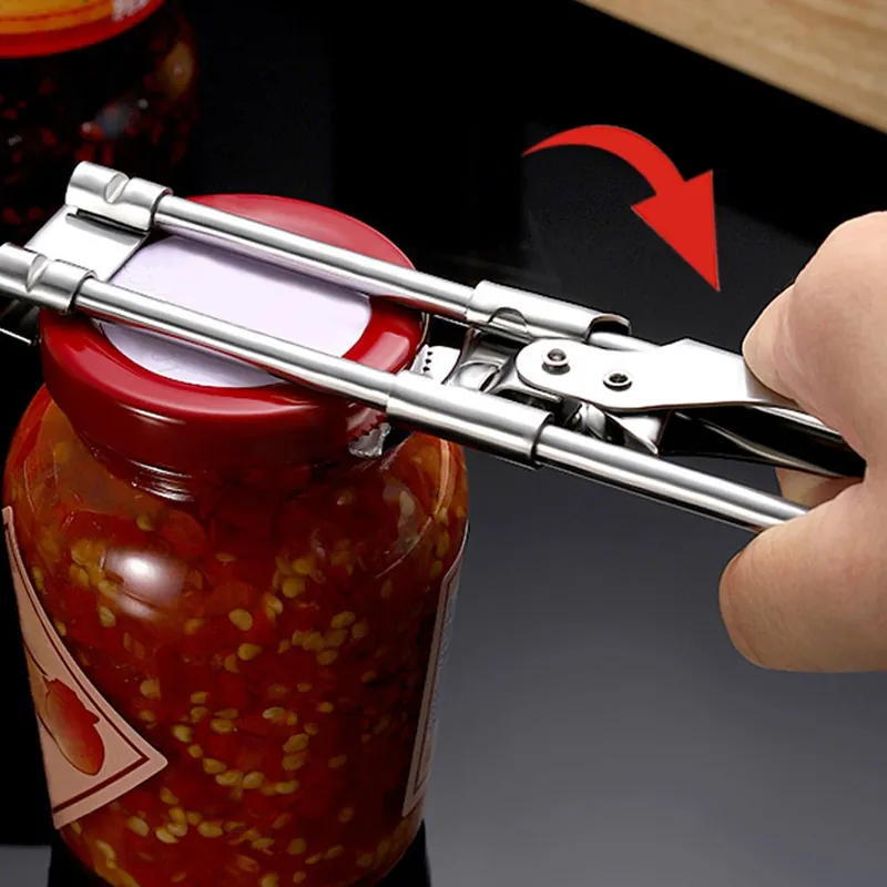 Adjustable Multi-Function Jar Opener Stainless Steel Professional Manual Jar Bottle Opener Glass Lid Remover Kitchen Accessories — image 10