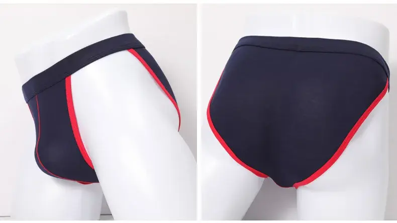 4pcs Male Underwear Bulges Knickers Triangular Underwear EU Man Solid Underpants Plus Size Modal Cotton Slip Male Panties 1802 — image 12