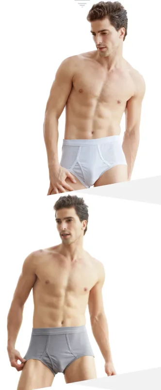95KG Solid Fat Plus Size Men's Underwear Mens Underwear 100% Cotton Comfortable Breathable Loose Large Size Men Briefs Panties — image 14