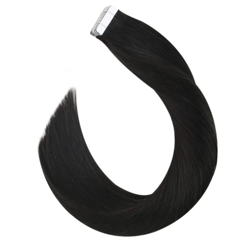Ugeat Tape in Hair Extensions Remy Brazilian Human Hair Extensions Brown Color #4 Tape Extensions Real Human Hair 2.5G/Pieces