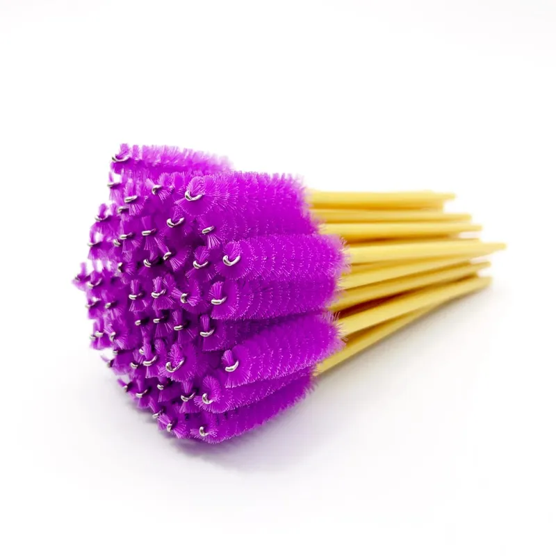 50pcs Cosmetic Eyelash Brush Disposable Eyebrow Brush Mascara Wands Applicator Diamond Eyelash Extension Makeup Brushes — image 11
