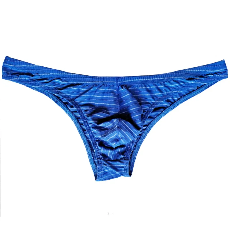 5 Men Sexy Briefs Stripe Bikini Breathable Soft Underwear Cucea Underpants Man Comfortable Gay Pants Cueca Male Panties C903-1 — image 12