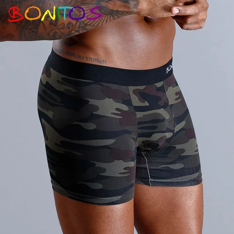 Brand Underwear Men Boxer Shorts Letter Elastic Waistband Men's Panties Natural Cotton Mens Underpants High Quality Boxershorts