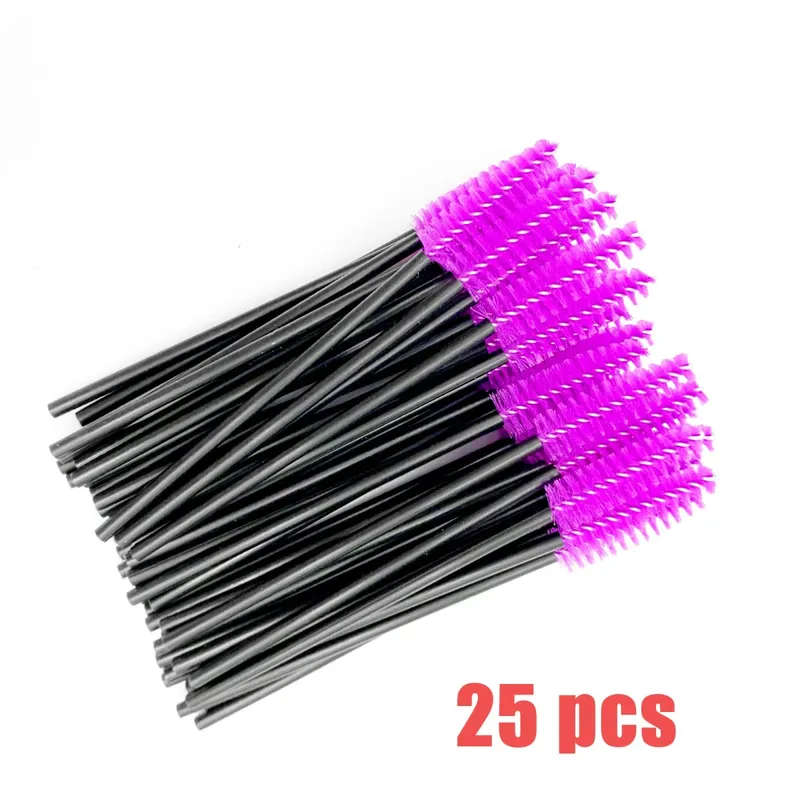 Brosses à cils jetables, manche en diamant en cristal, brosse à cils, baguettes de Mascara à sourcils, fournitures d'extension de cils, outils de maquillage — image 13