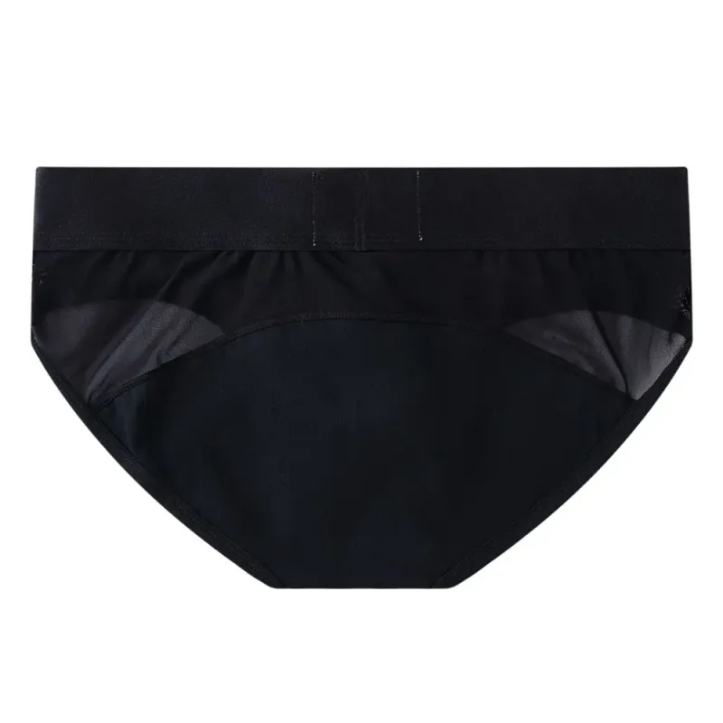 Jockmail กางเกงในชายเซ็กซี่ชุดชั้นในชายผ้าฝ้าย Low Rise Underpant เส้นด้ายสุทธิลูกไม้, Breathable ฤดูร้อนกางเกงขาสั้น calzoncillos hombre slip — image 19
