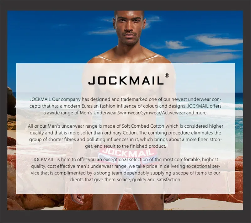 Jockmail กางเกงในชายเซ็กซี่ชุดชั้นในชายผ้าฝ้าย Low Rise Underpant เส้นด้ายสุทธิลูกไม้, Breathable ฤดูร้อนกางเกงขาสั้น calzoncillos hombre slip — image 34