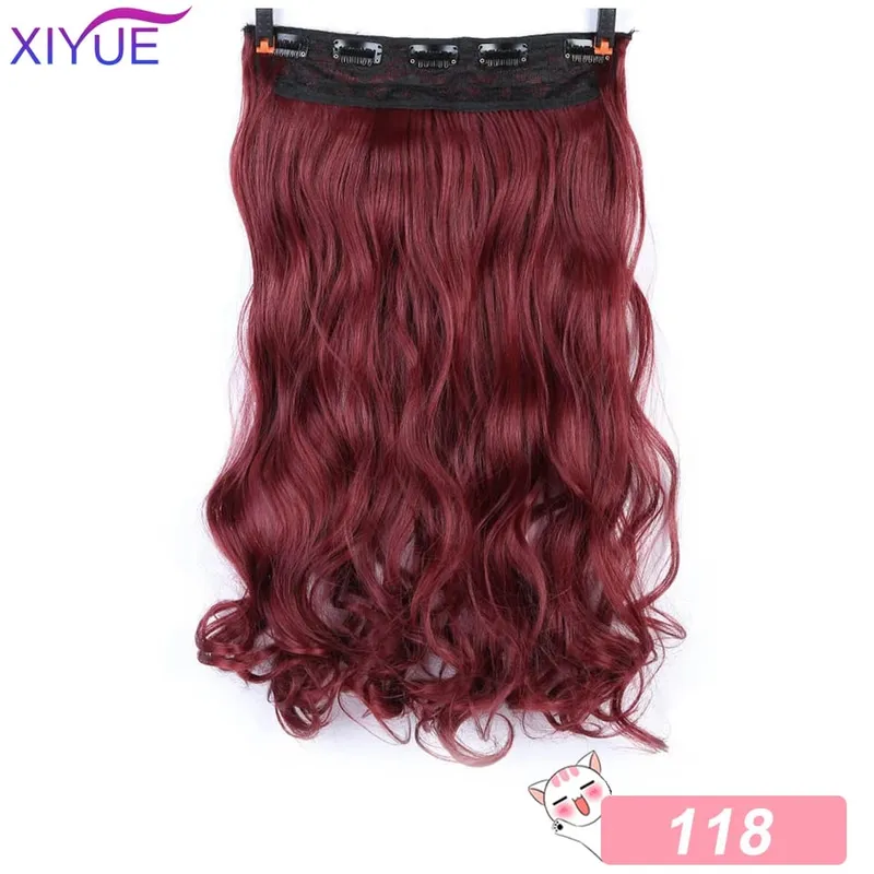 5 Clips Synthetic Hair Long Straight Clip In Hair Extensions False Hair Black Hair Pieces for Women — image 18