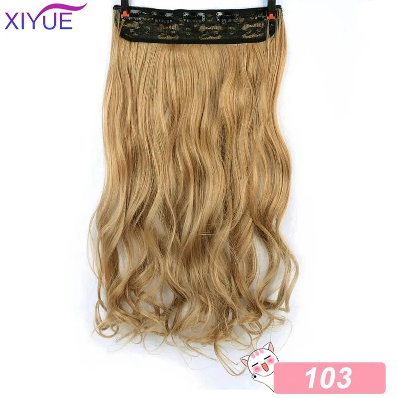 5 Clips Synthetic Hair Long Straight Clip In Hair Extensions False Hair Black Hair Pieces for Women — image 17