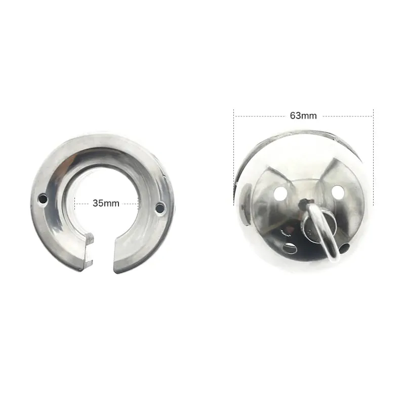 Heavy Stainless Steel Ball Stretcher Gay Scrotum Pendant Metal Lockable CBT Testicle Weight Restraint 18+ Chastity Man Sex Toys