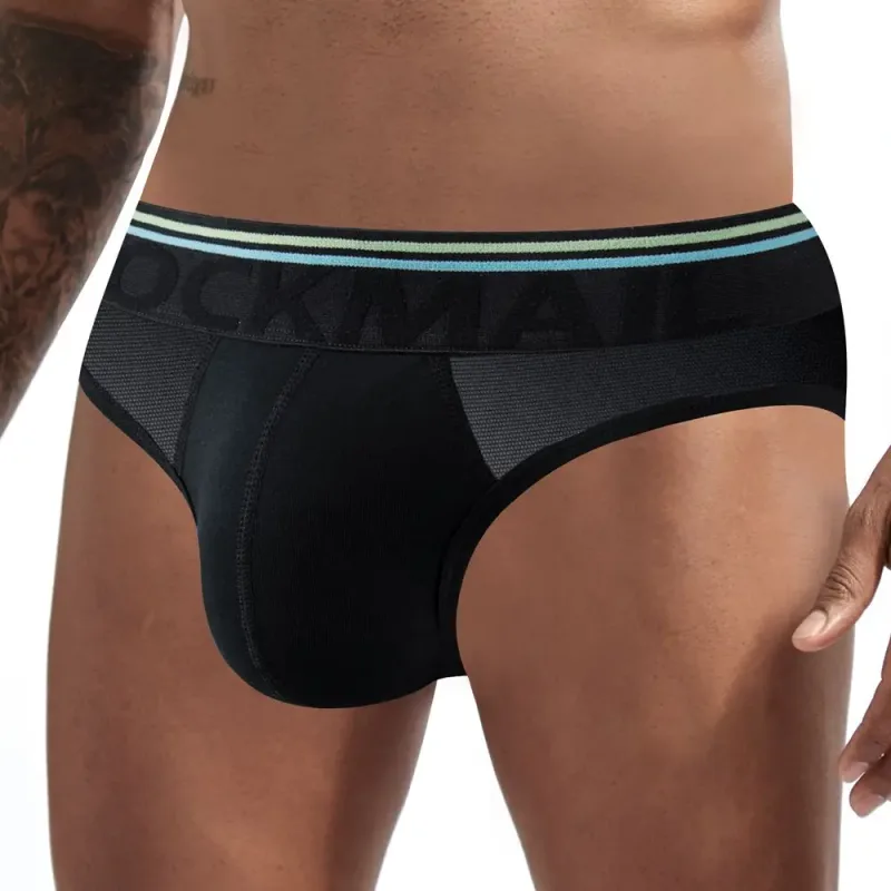 Jockmail กางเกงในชายเซ็กซี่ชุดชั้นในชายผ้าฝ้าย Low Rise Underpant เส้นด้ายสุทธิลูกไม้, Breathable ฤดูร้อนกางเกงขาสั้น calzoncillos hombre slip — image 17