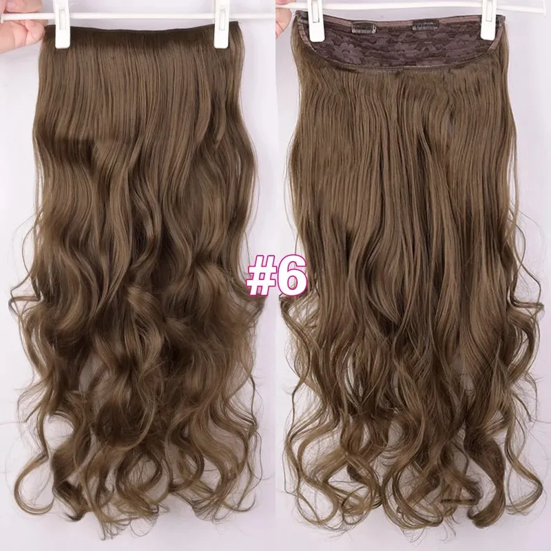 Silike Synthetic Body Wave Clip In Hair Extensions 32 inch 24inch Synthetic Heat Resistant Fiber Curly Clips Hair Extension