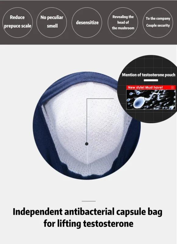Man Breathable Underwear Penis Pouch Open Hole Boxer Sexy Comfortable Soft Underpants Lingerie Prolong Sex Time Improve Briefs