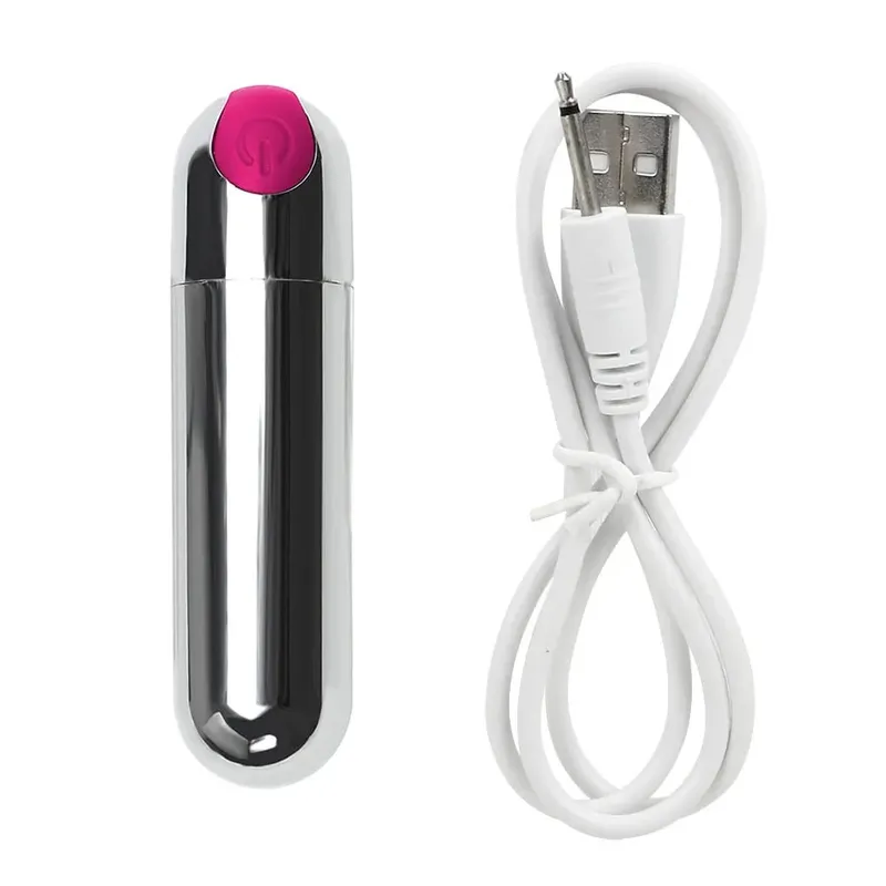Powerful USB Charge Bullet Vibrator Clitoris Stimulator G-Spot Vagina Massage Adult Erotic Sex Toys For Woman Female Masturbator — image 9